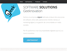 Tablet Screenshot of geeknovation.net